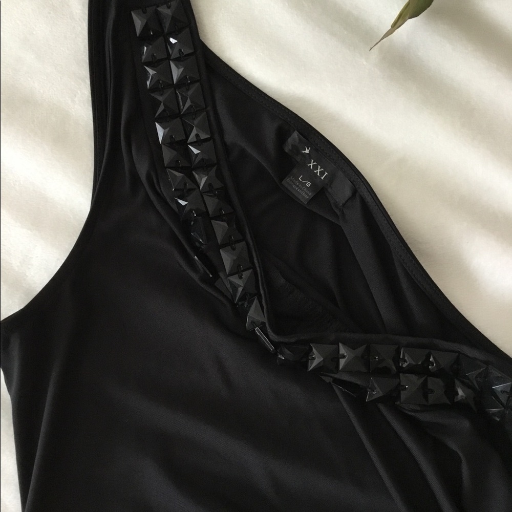 One shoulder mini dress